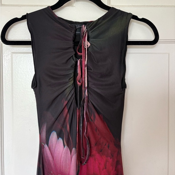 ASOS Black and Pink Floral Maxi Dress - Picture 3 of 7